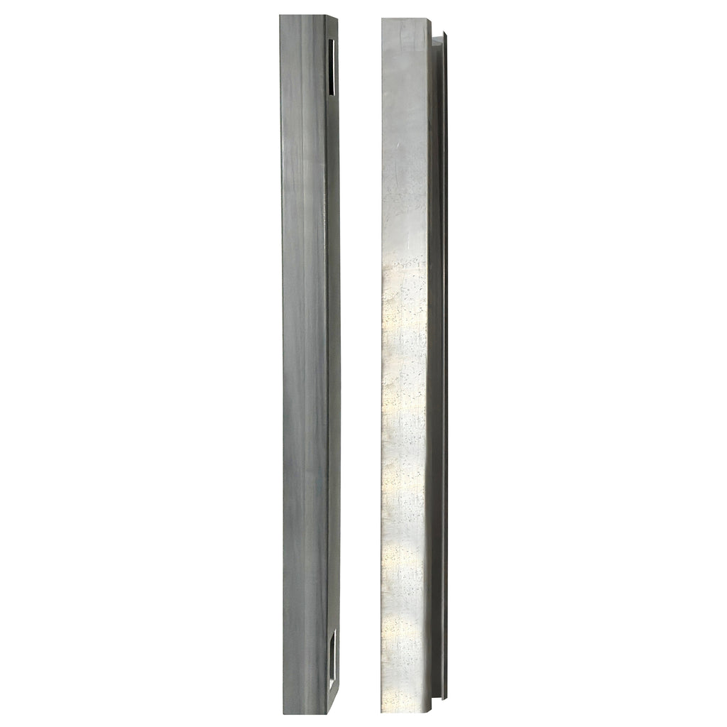 Vinyl Post with Aluminum Insert - Woodgrain Gray (5 in. x 5 in. x 8 ft.)